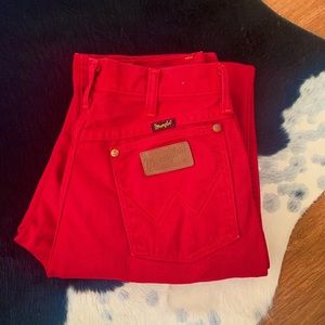 rare vintage red wranglers